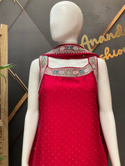 Party Wear Sleeveless Kurti set