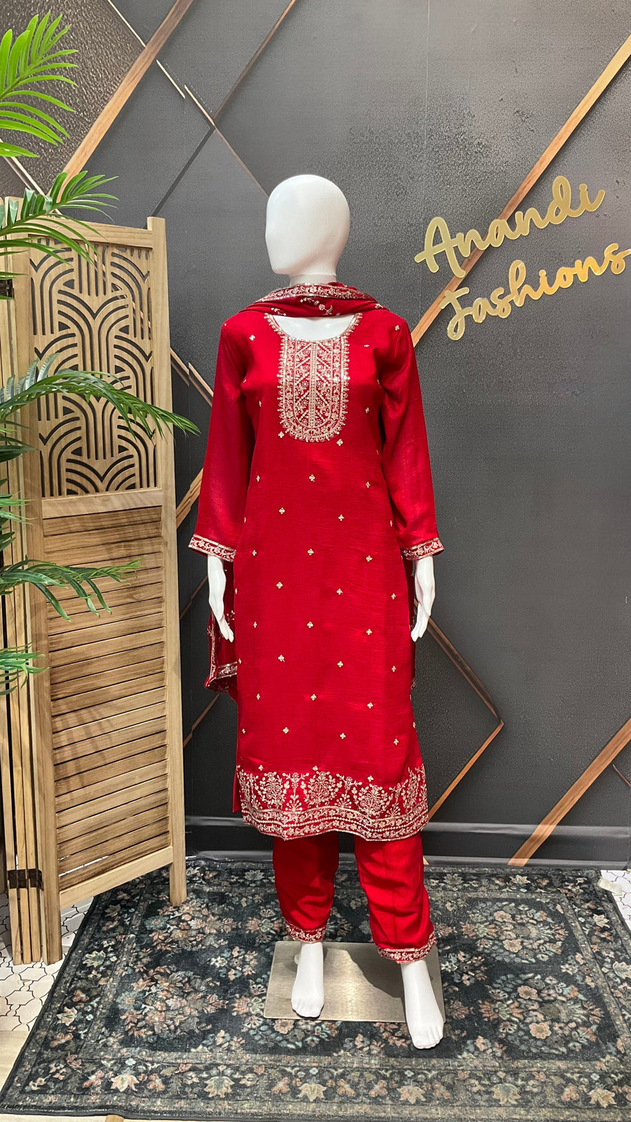 Red party Wear Kurti set