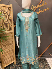 Blue Party Wear Kurti set