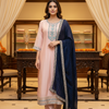 Plus Size Pastel Colors Anarkali Kurti Set