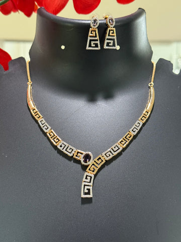Unique Design - Rose Gold Necklace set