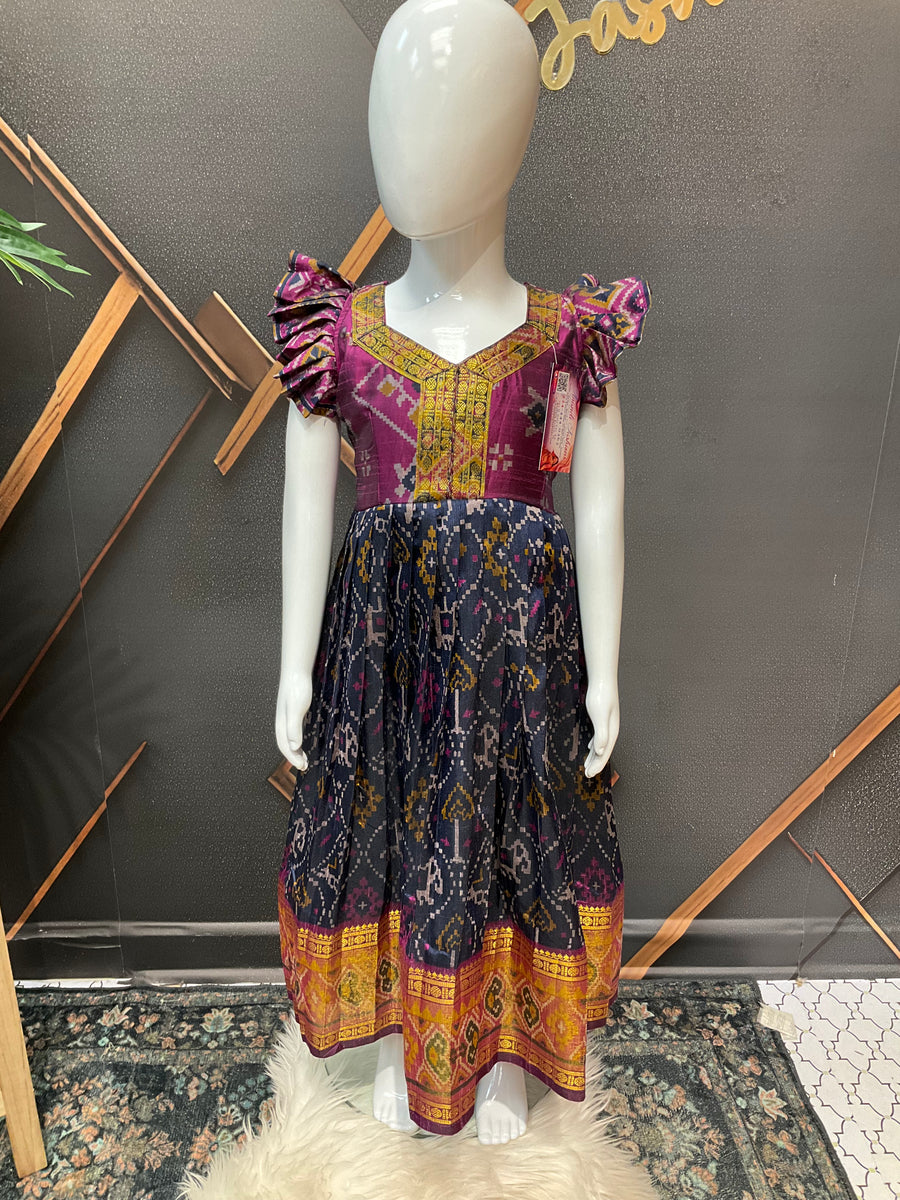 Little Girls Patola Long gown