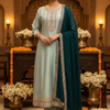 Plus Size Pastel Colors Anarkali Kurti Set