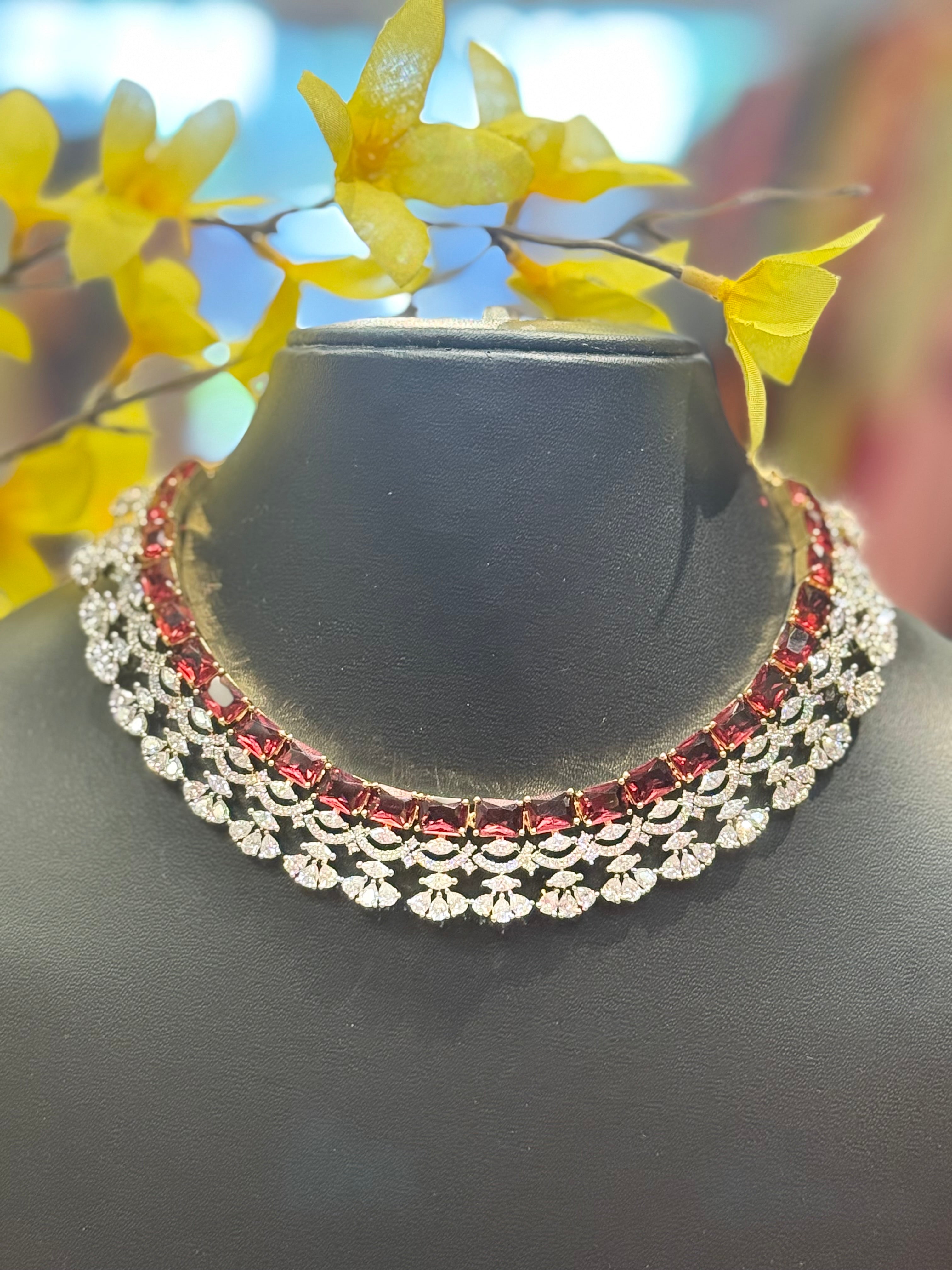 Party Wear CZ Necklace set