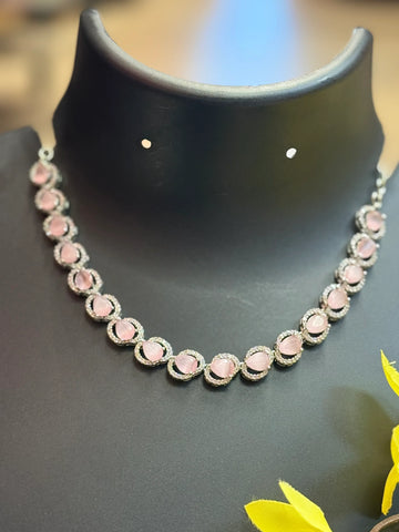 Silver Finish Party Wear Necklace sets