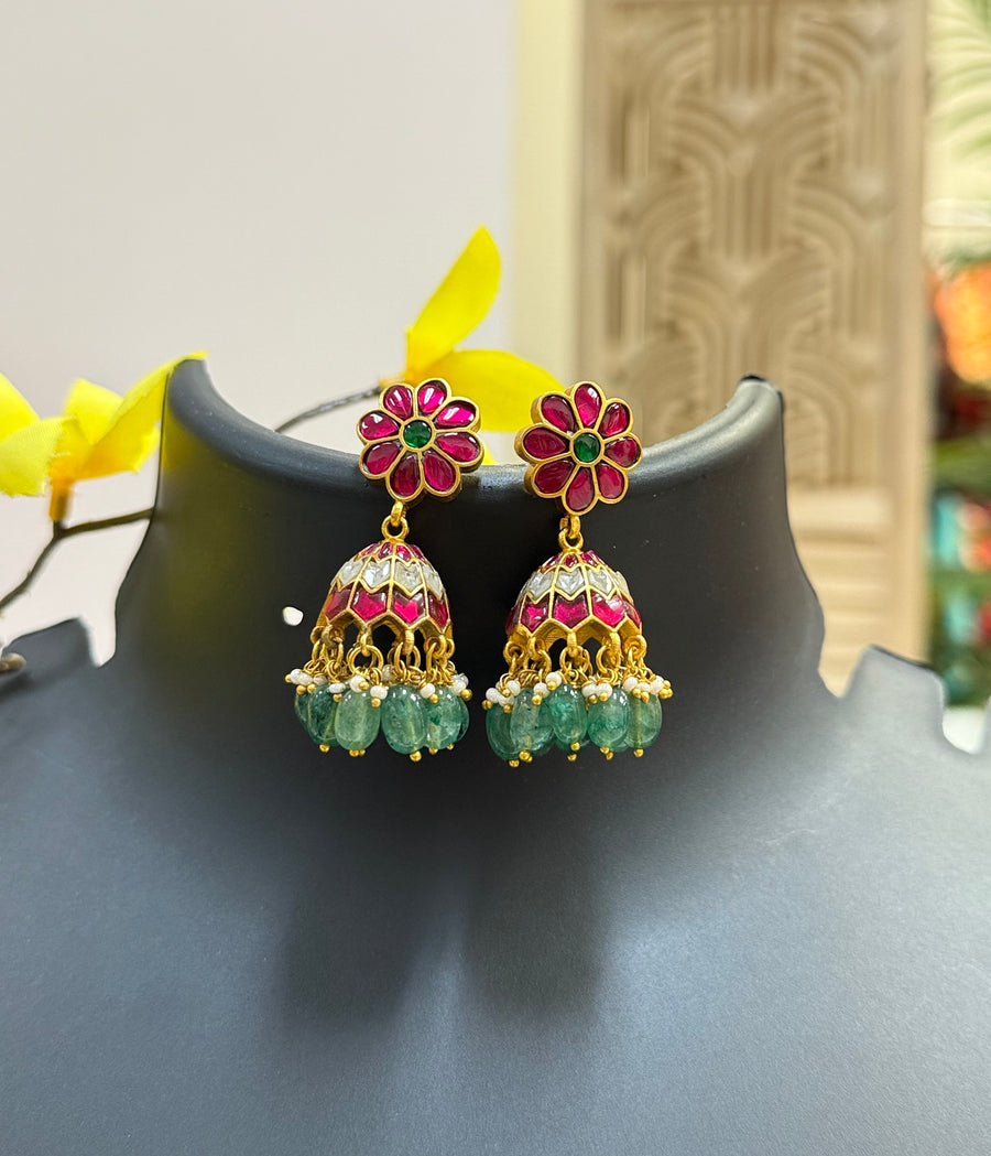 Jadau Kundan Earrings Jhumka
