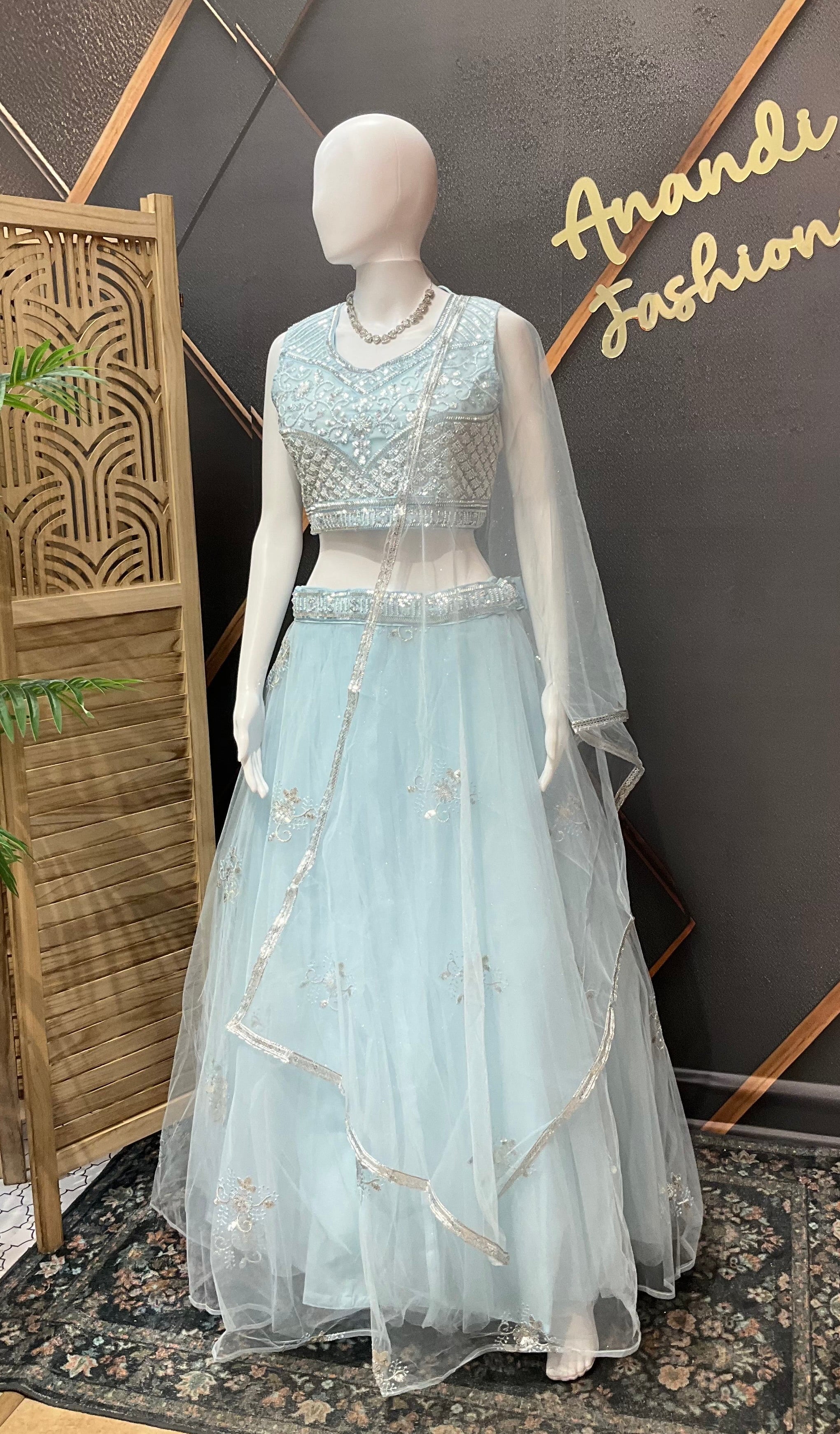 Pastel Blue  Lehenga set