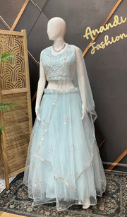 Pastel Blue  Lehenga set