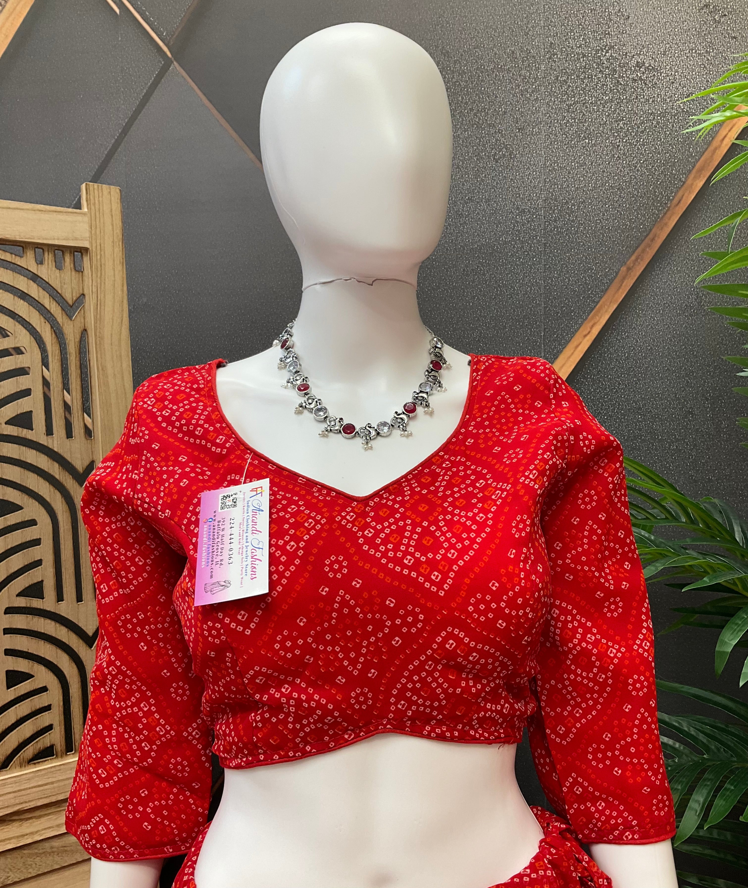 Size 40-Garba Special -Georgette Bandhini Chaniya Choli/Lehenga sets