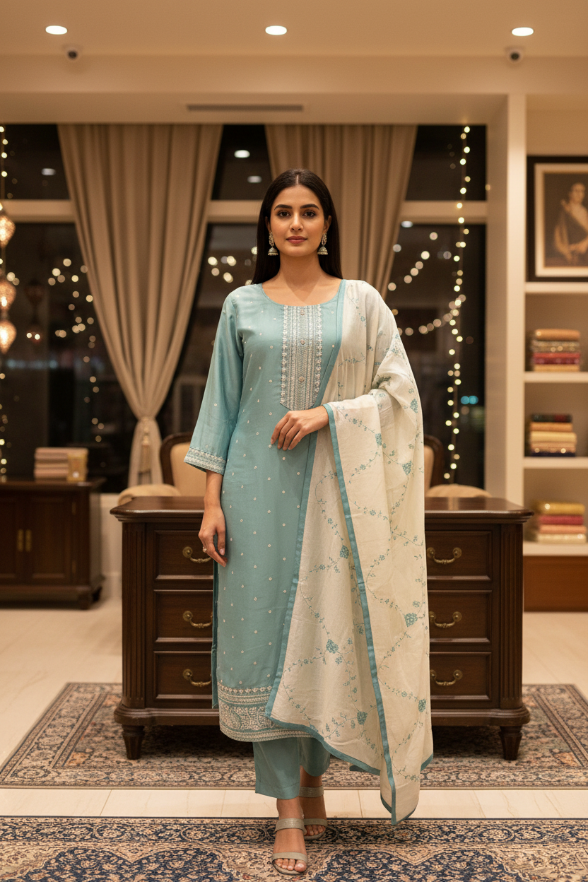 Women’s Plus Size Pastel Sets Kurti Set