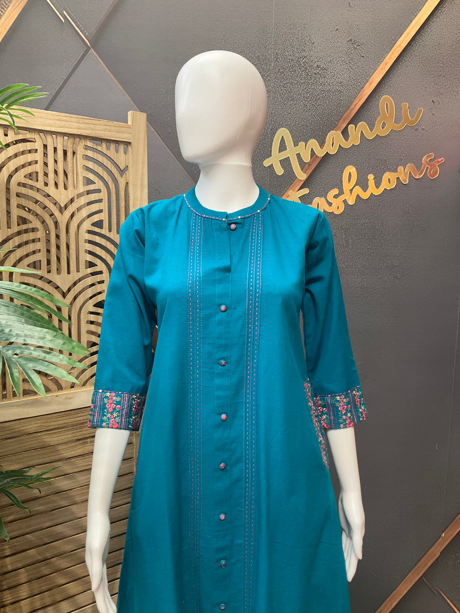 Women’s Khadi Cotton Kurti Set
