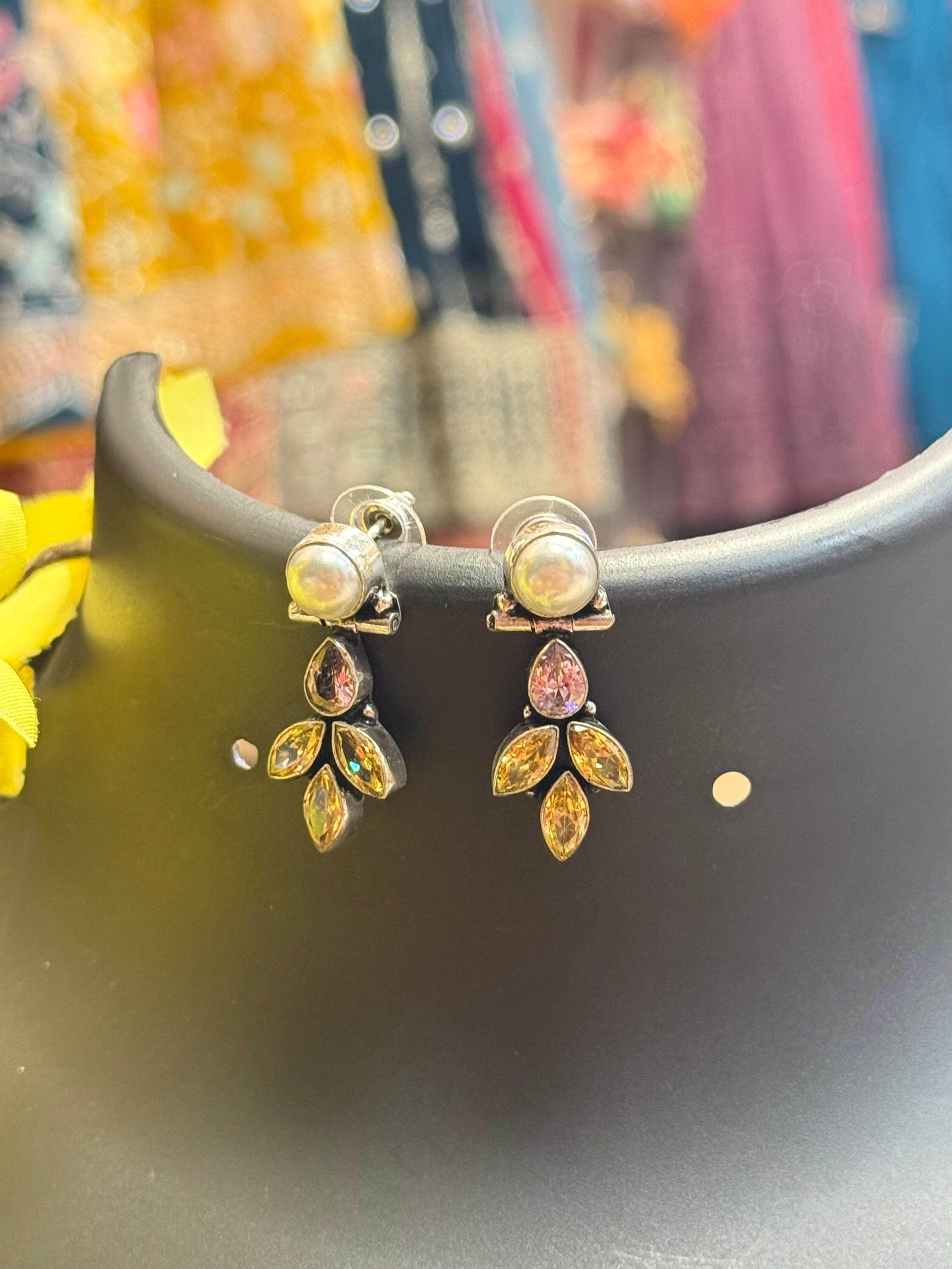 German Silver Earrings