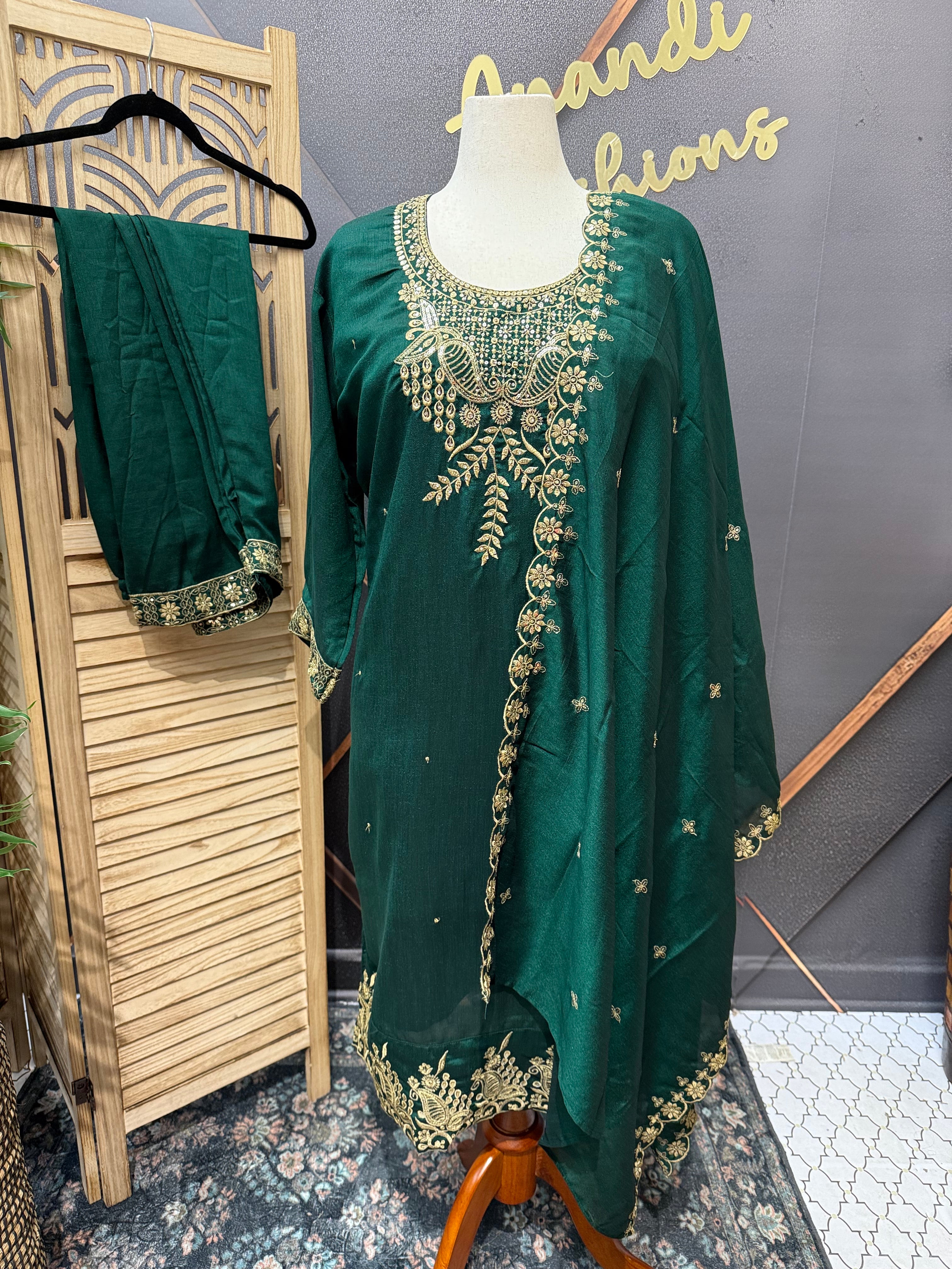 Plus Size - Party Wear Kurti set