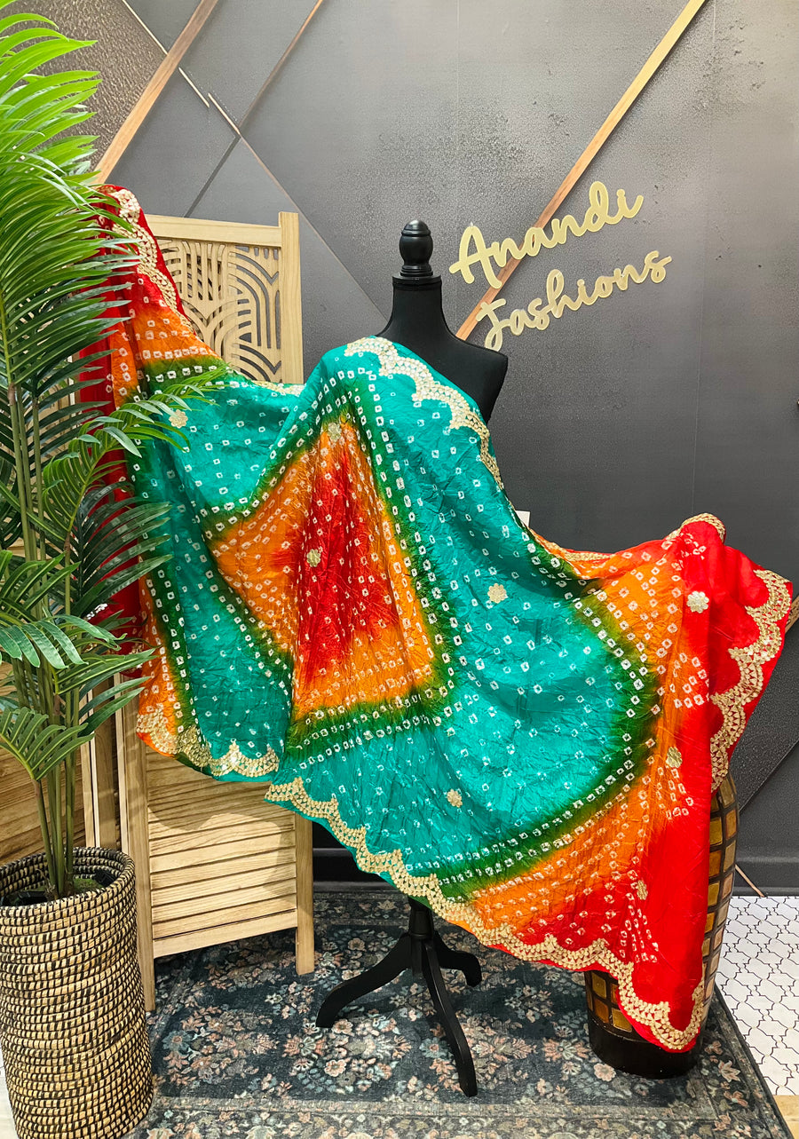Multicolor Bandhani Dupatta