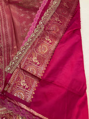 Pink Silk Saree