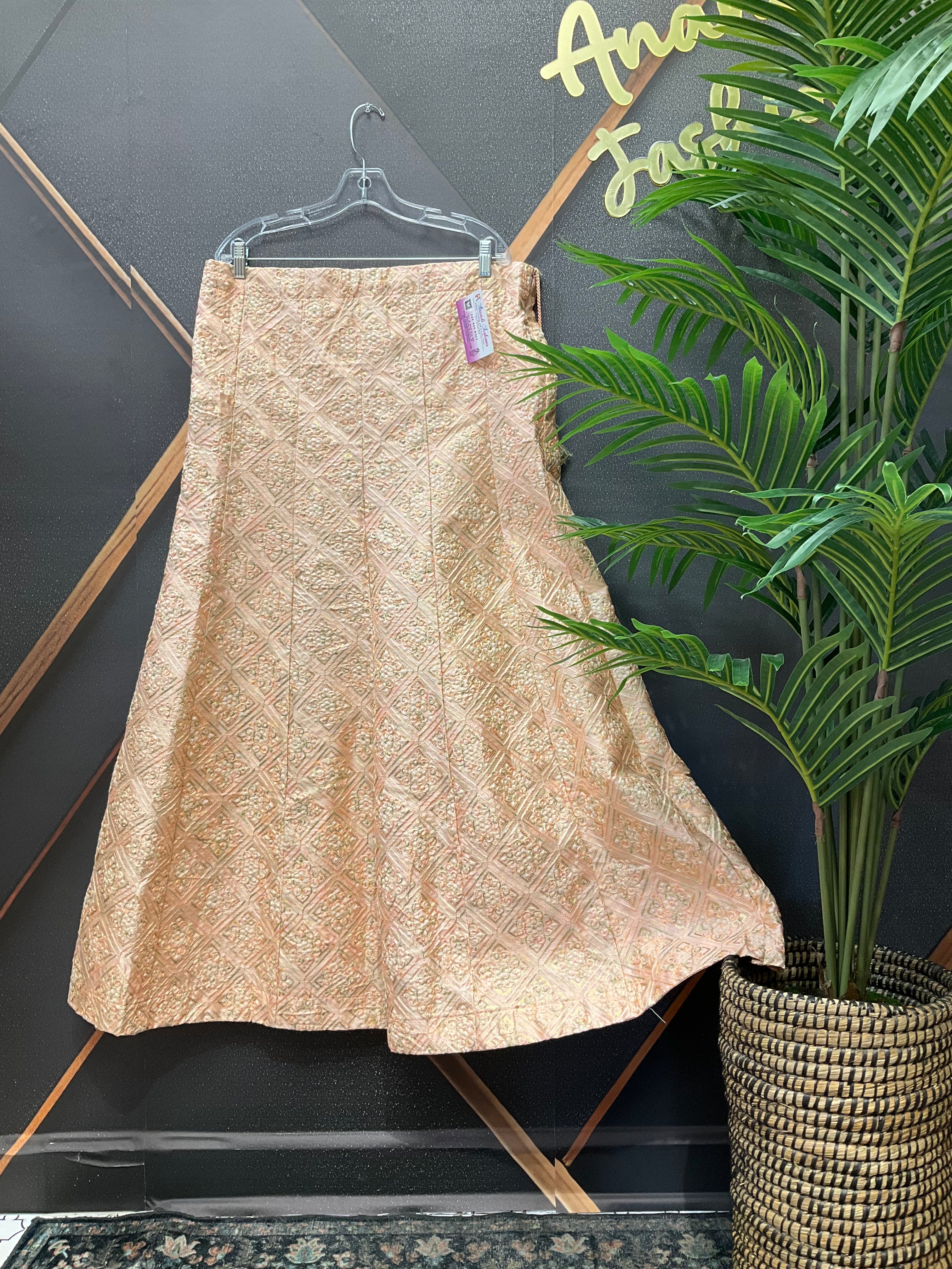 Peach color lehanga/Skirt
