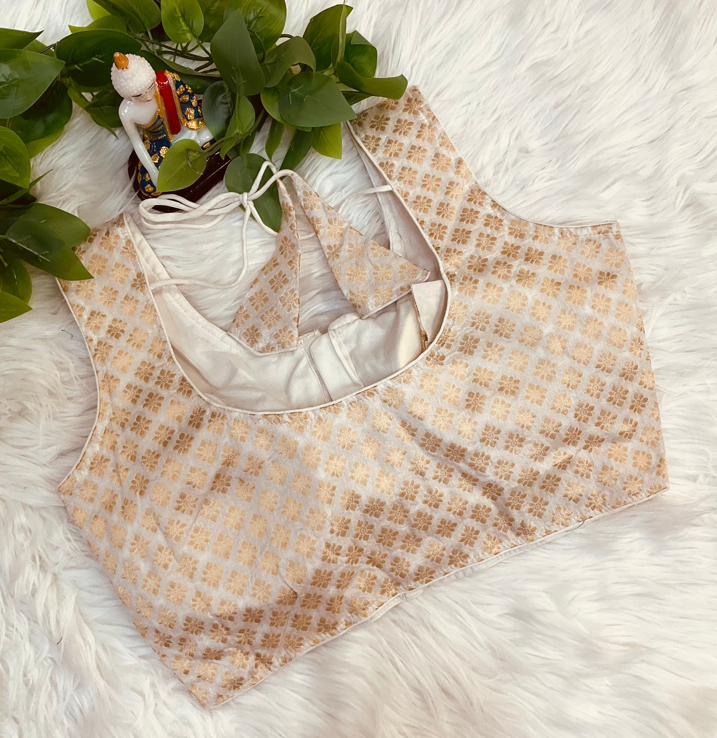 Benarasi Style - Front opening Brocade Blouse