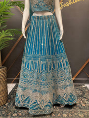 Heavy Work Net Lehenga Set - Party & Wedding Wear