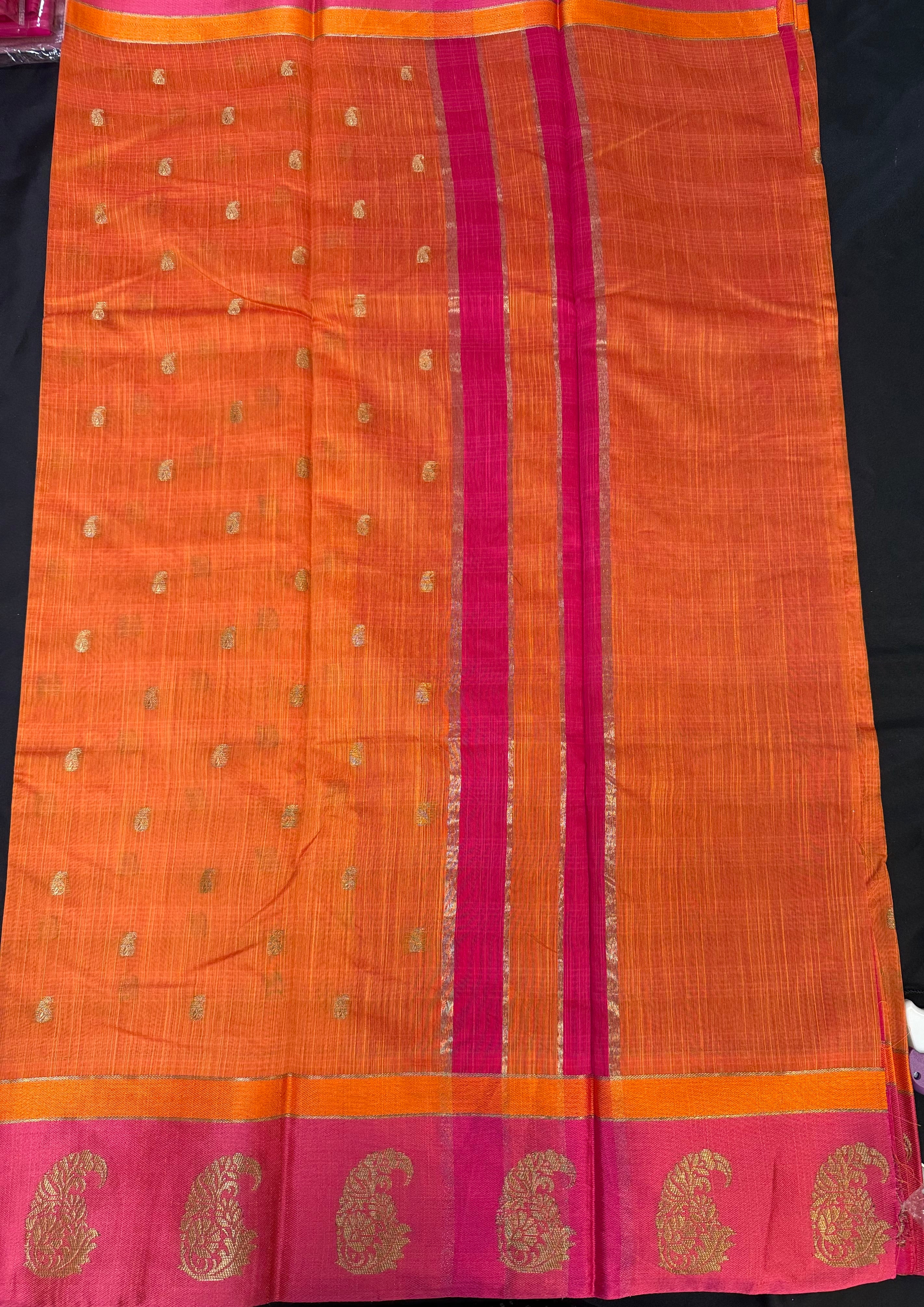 Orange Fancy Saree