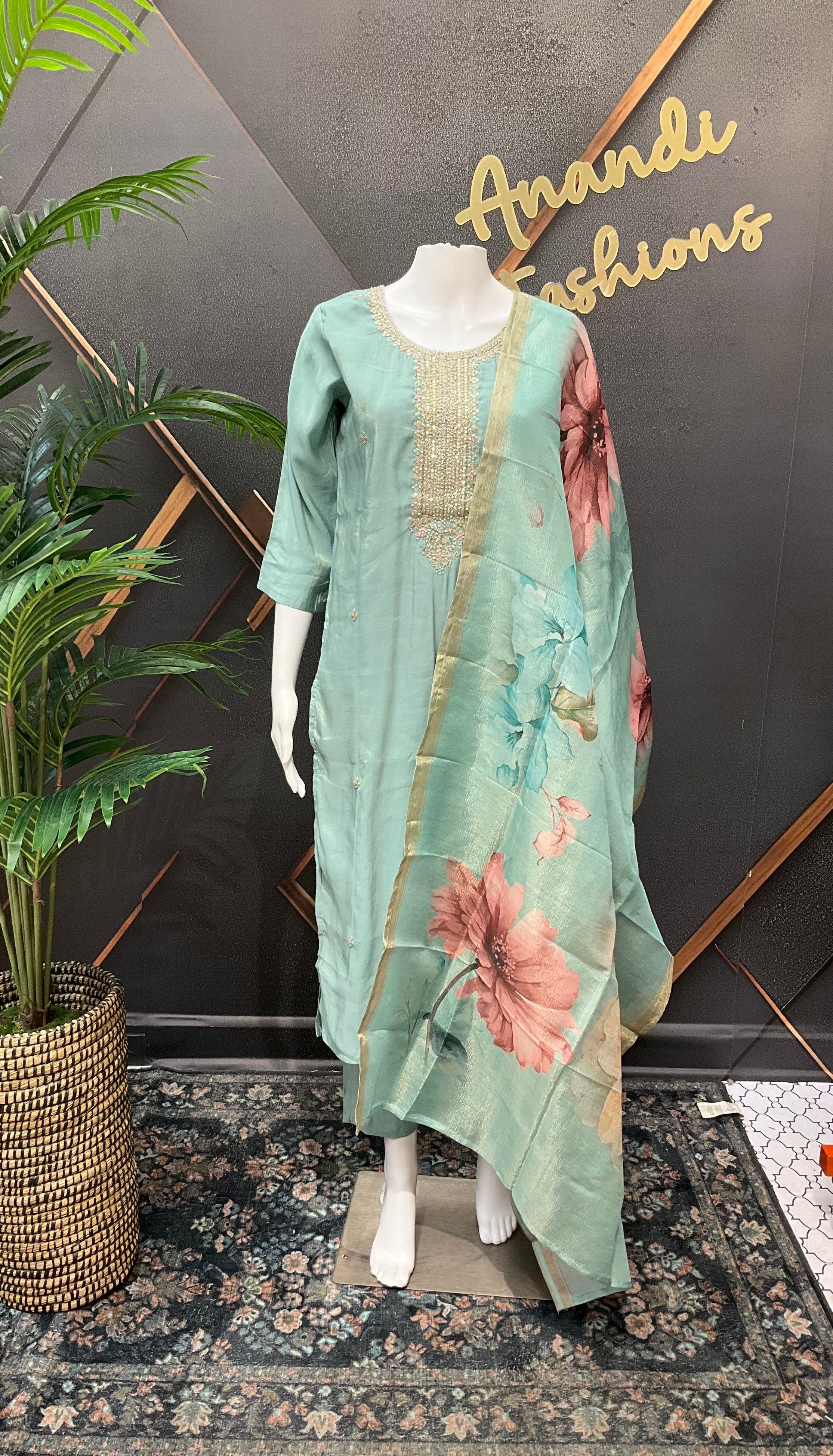 Pastel color Kurti set- Size 36/42