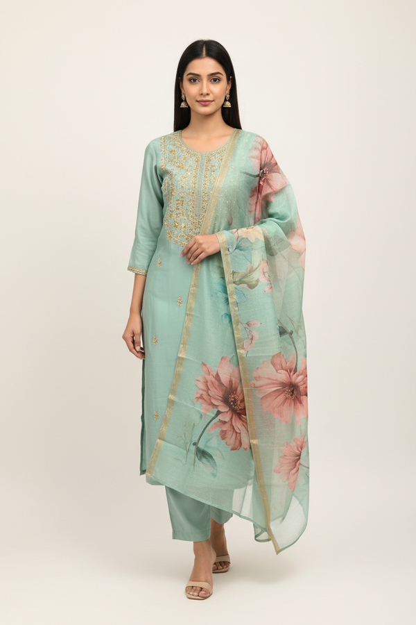 Pastel color Kurti set- Size 42