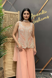 Pastel Colors Stylish Palazzo/ Sharara Set