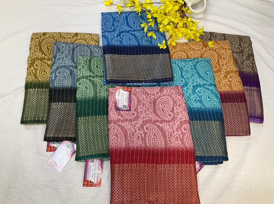Light Weight Sarees with Mango Design