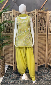 Teenage Girls Green Patiala Suit