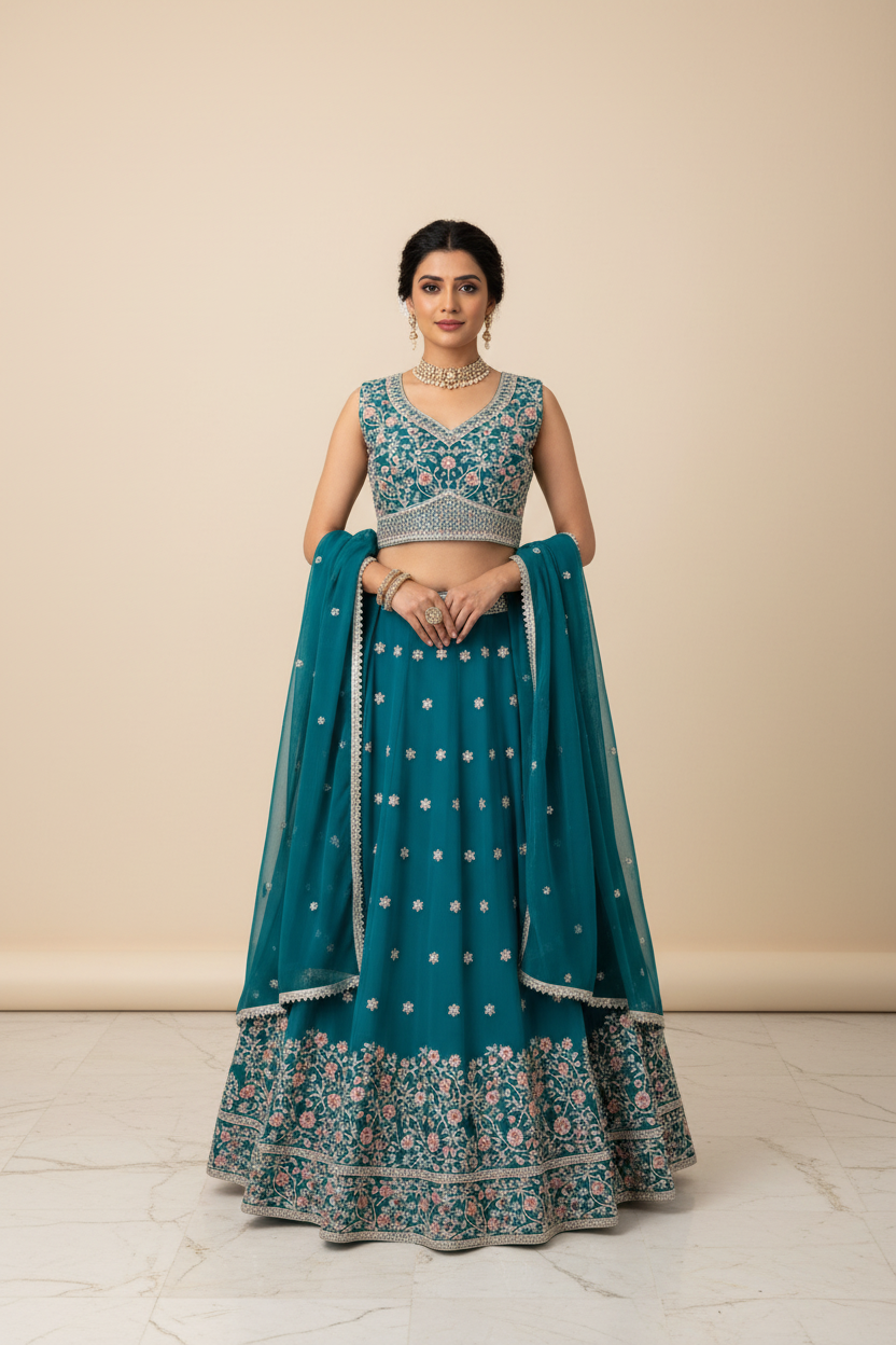 Georgette Lehenga sets - Size 40