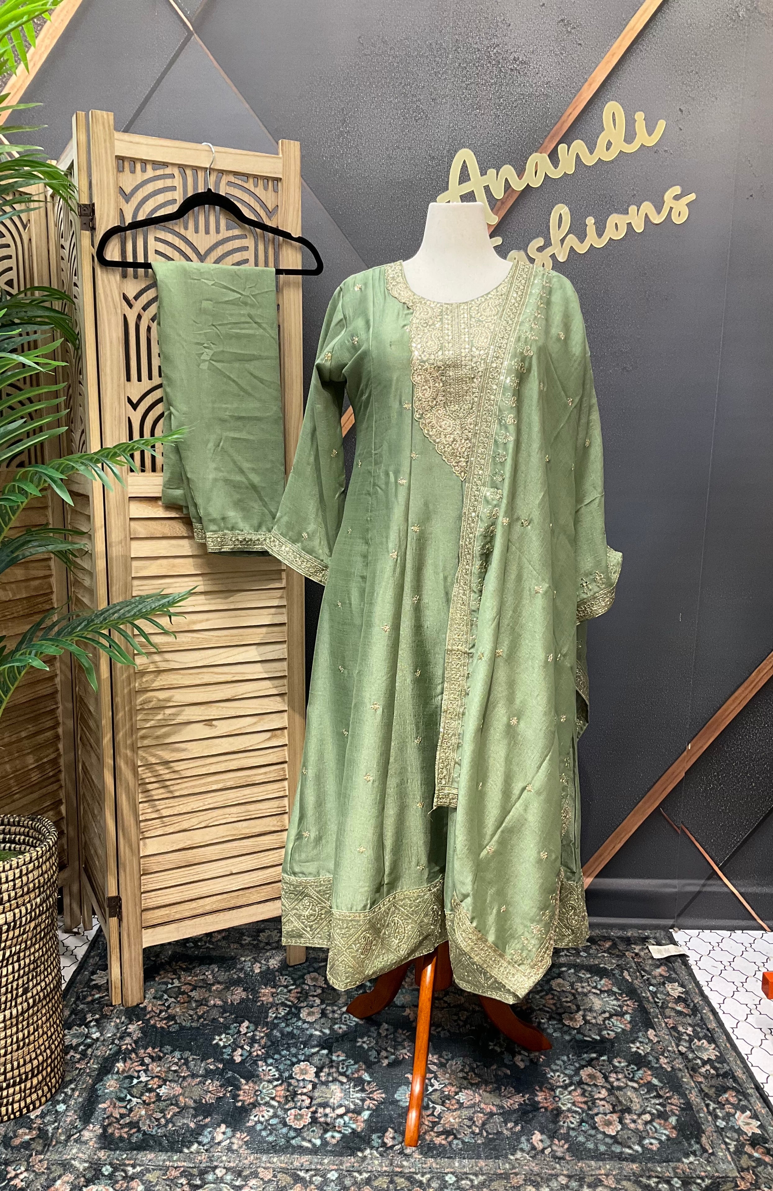 Pastel Colors - Party Wear Anarkali Kurti set