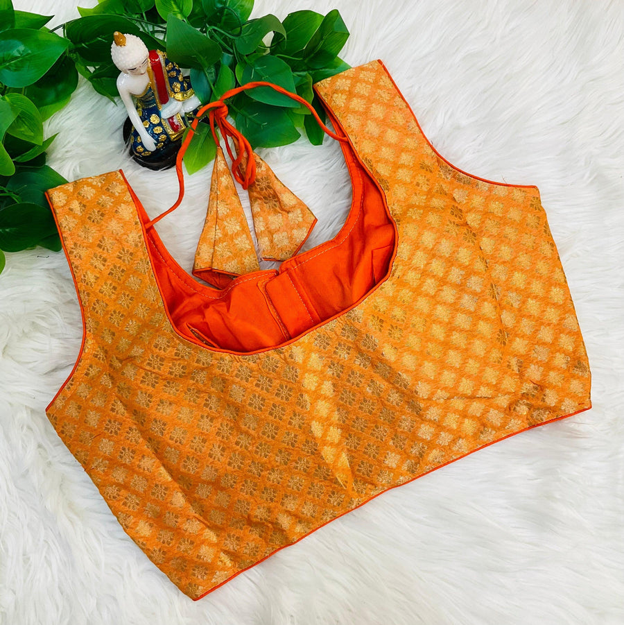 Benarasi Style - Front opening Brocade Blouse