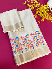 Digital Print Kerala saree