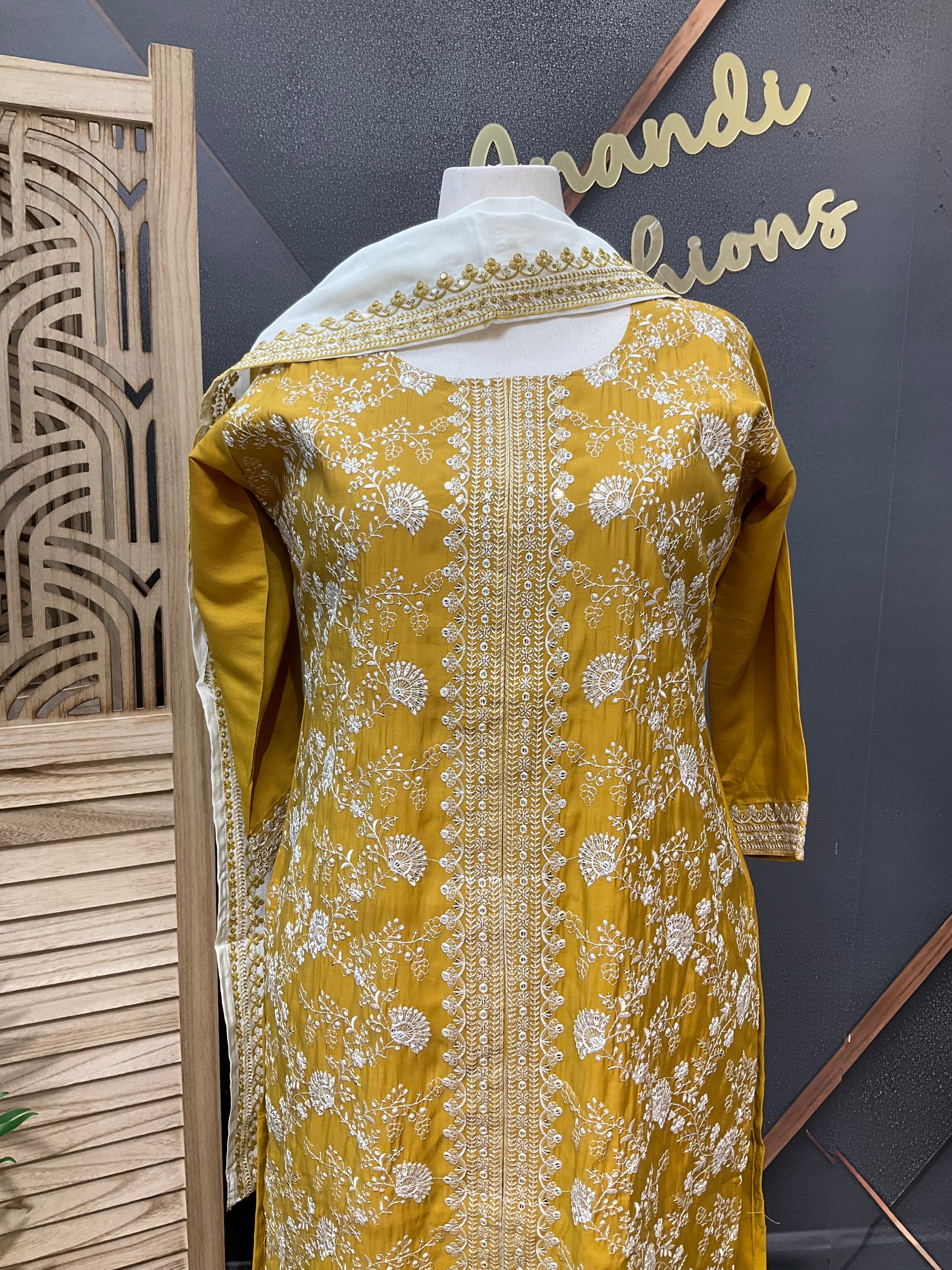 Party Wear Embroidery Work Kurti sets