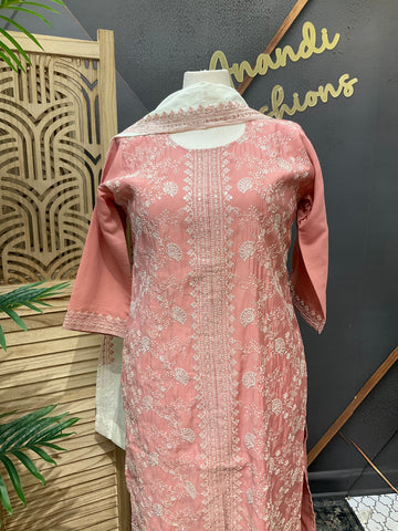Party Wear Embroidery Work Kurti sets