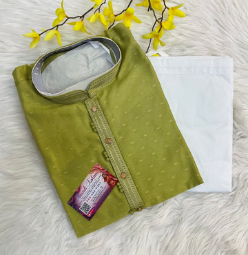 Green Mens wear kurta set