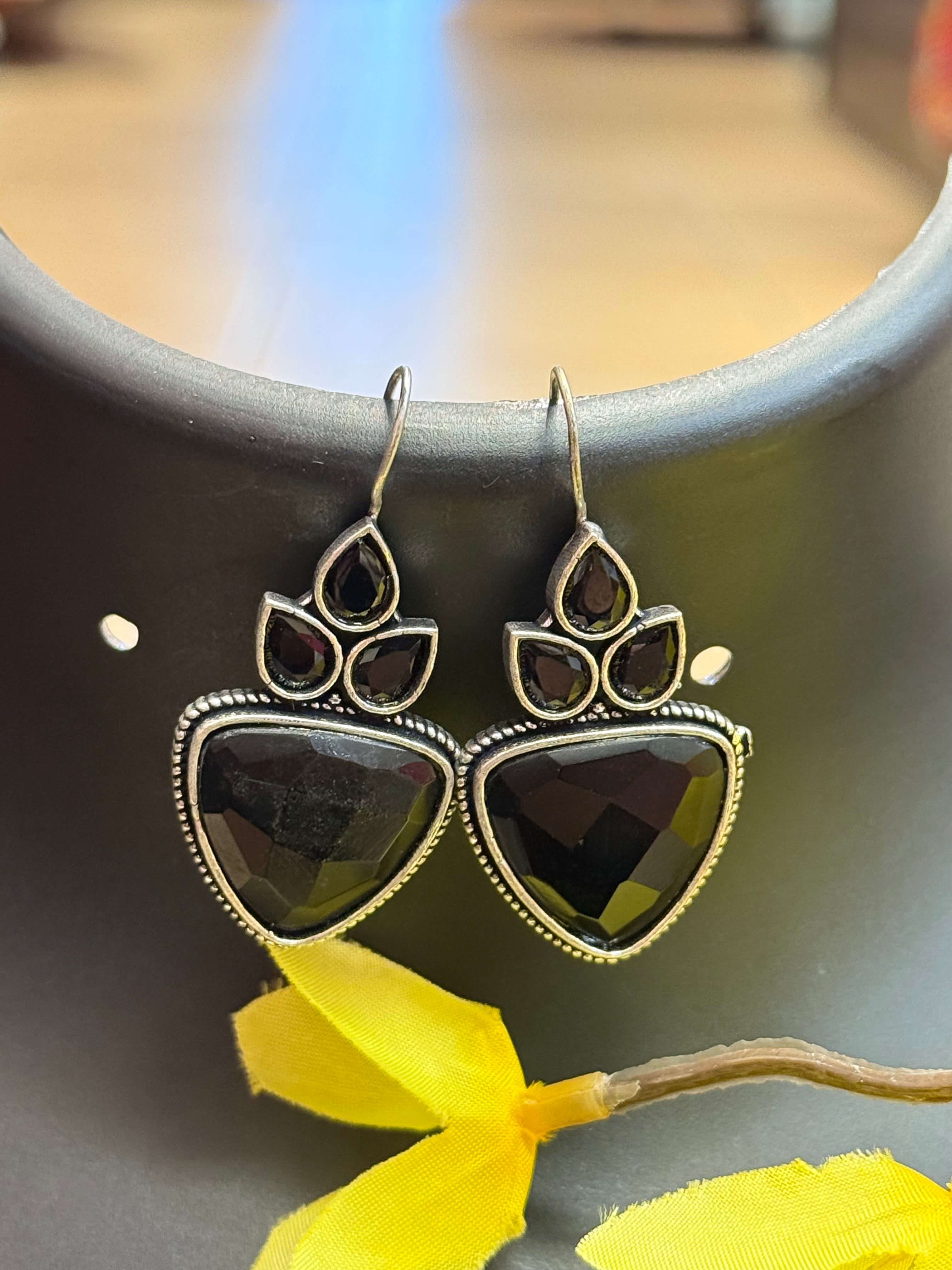 German Silver Hook Style/Hanging Earrings