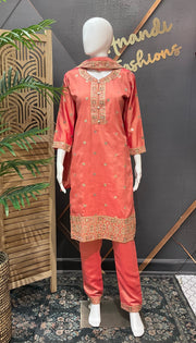 Teenage Girls - Peach Color Kurti set
