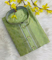 Pista Green Boys Kurta Set - Premium Indian Ethnic Wear
