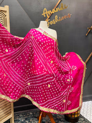 Pink Bandhini dupatta