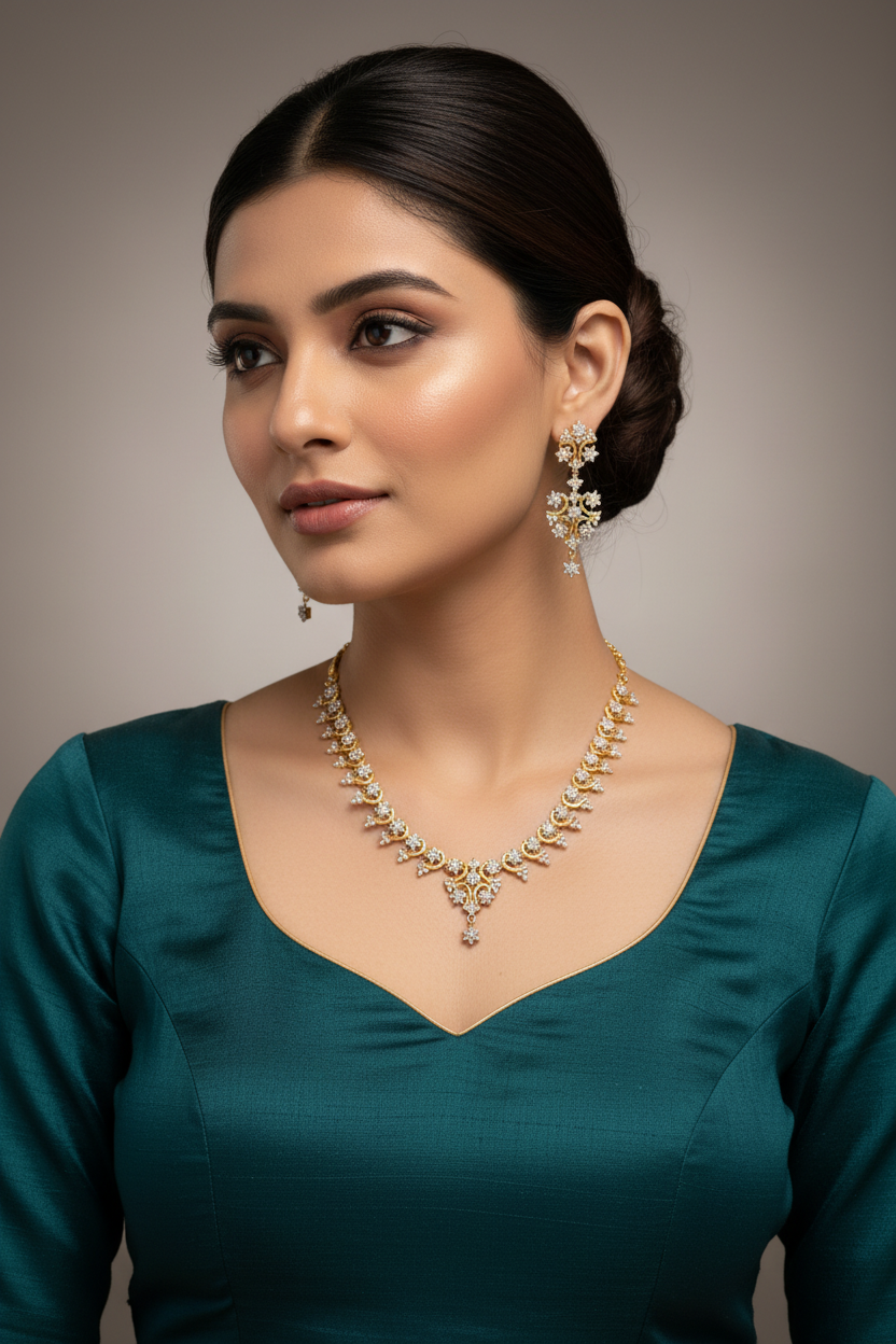 Beautiful CZ Necklace set