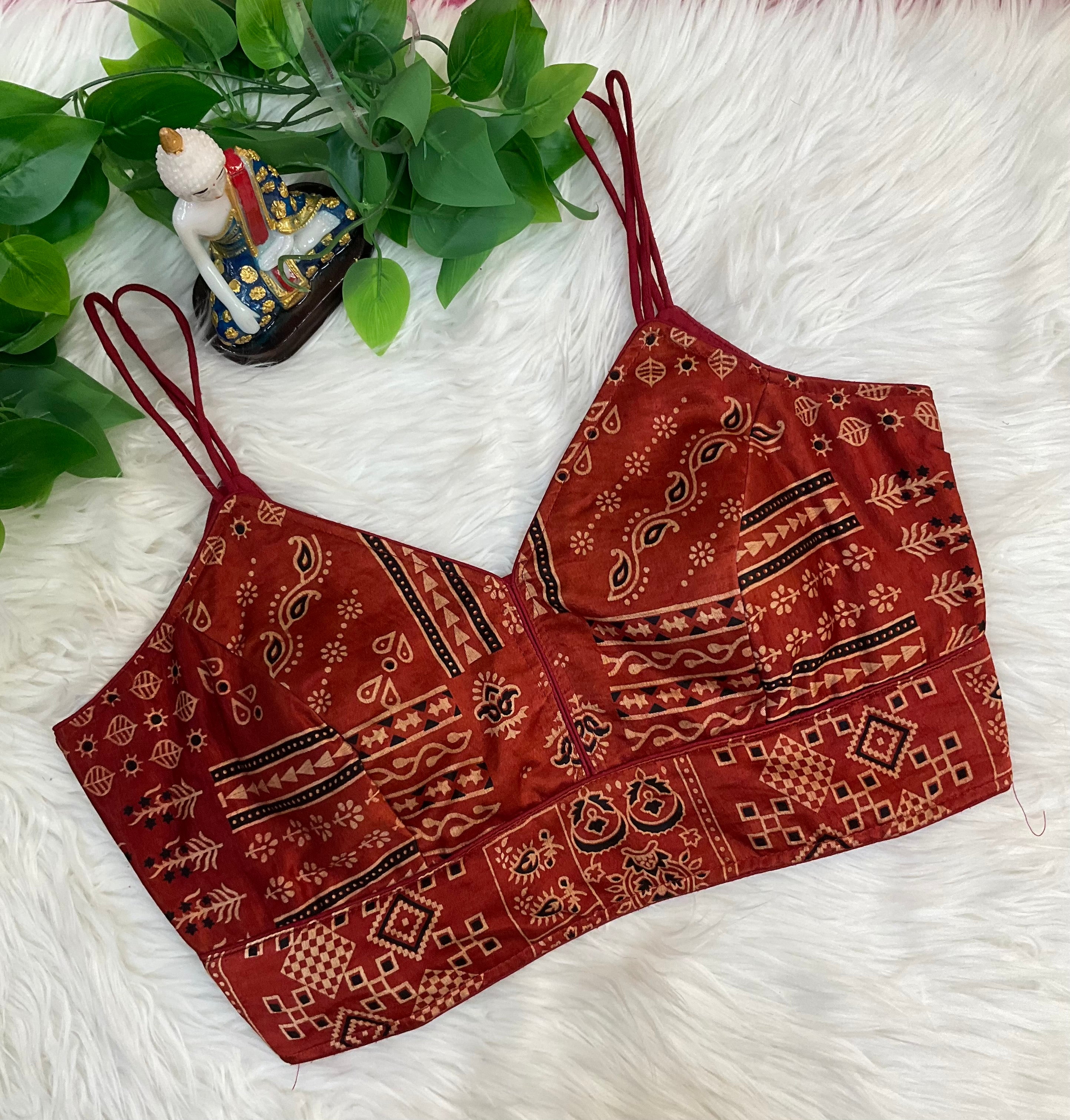 Gajji Silk - Thin Strap Blouse Size 36