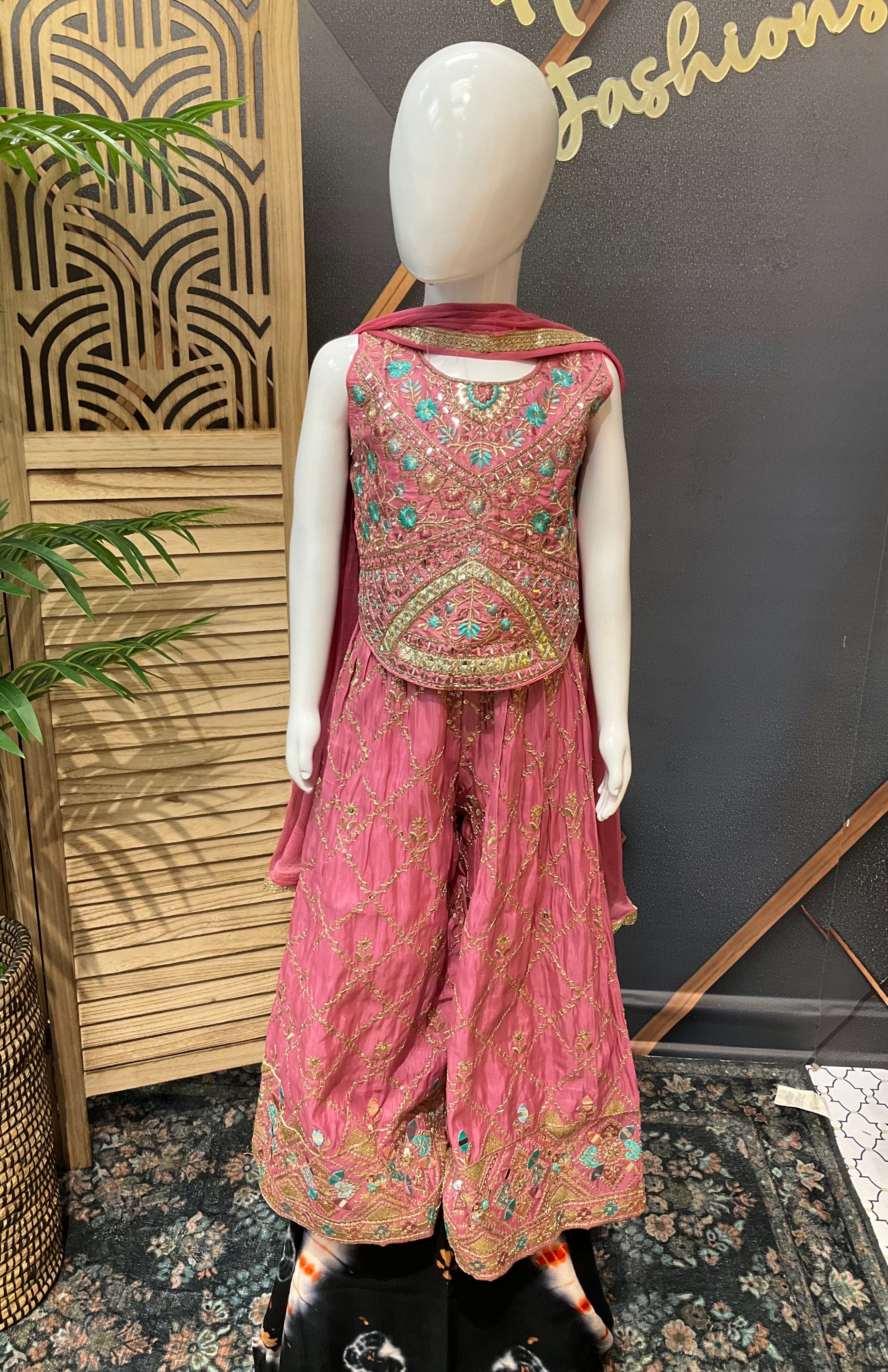 Little Girls - Indo Western Style Palazzo set