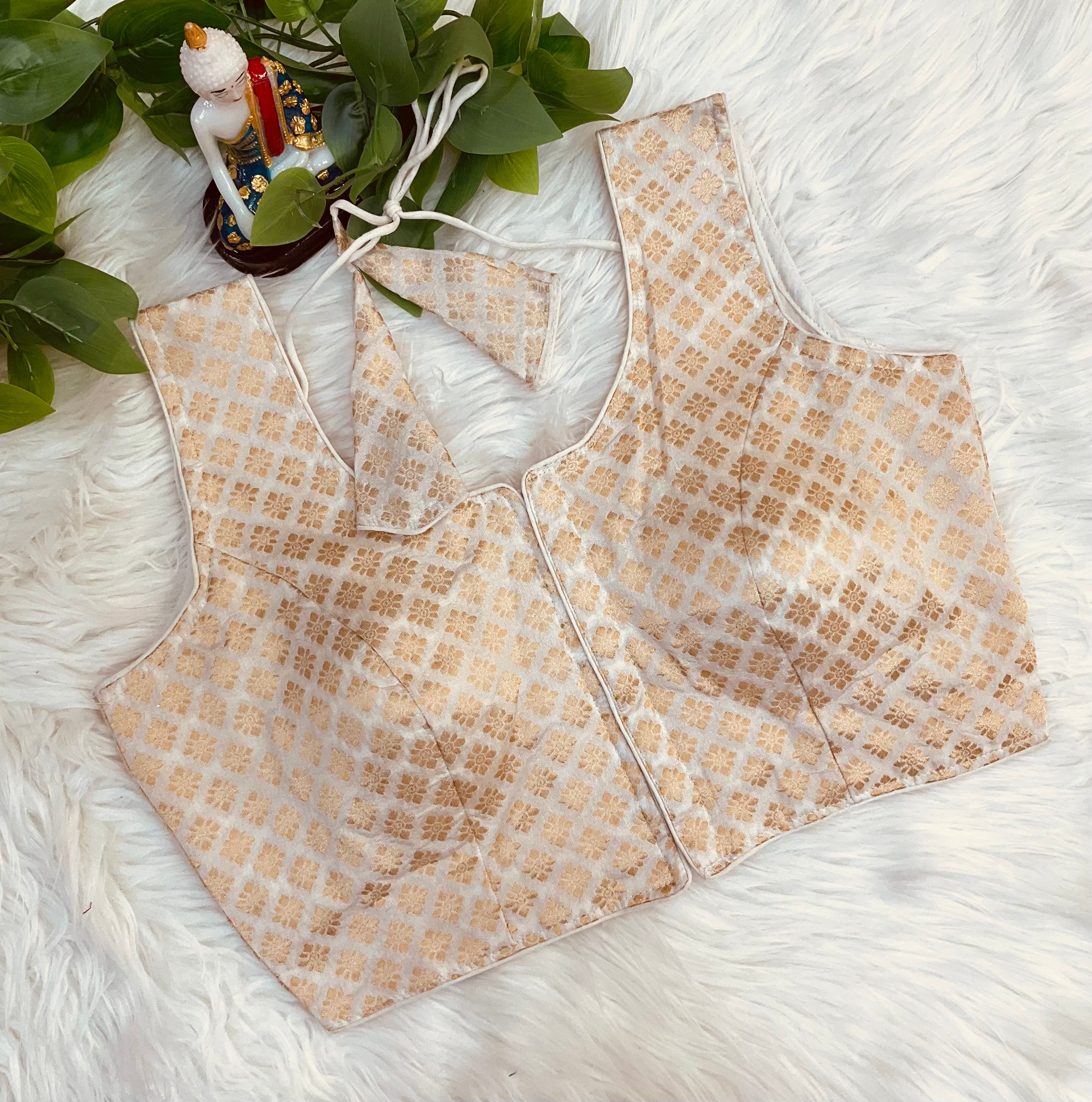 Benarasi Style - Front opening Brocade Blouse