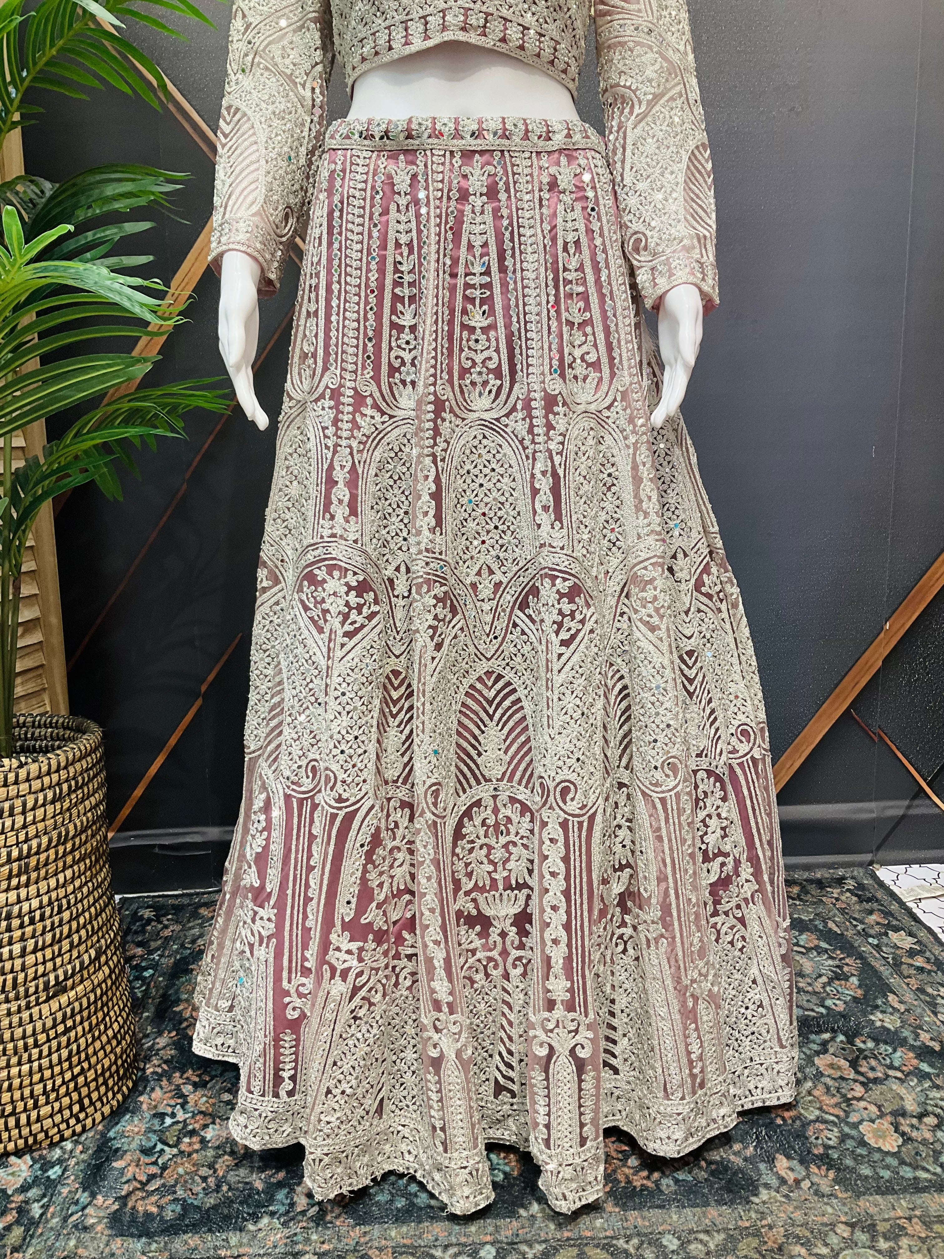 Heavy Work Wedding Guest- Lehenga set