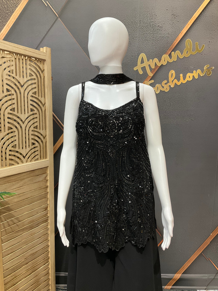 Black Palazzo set