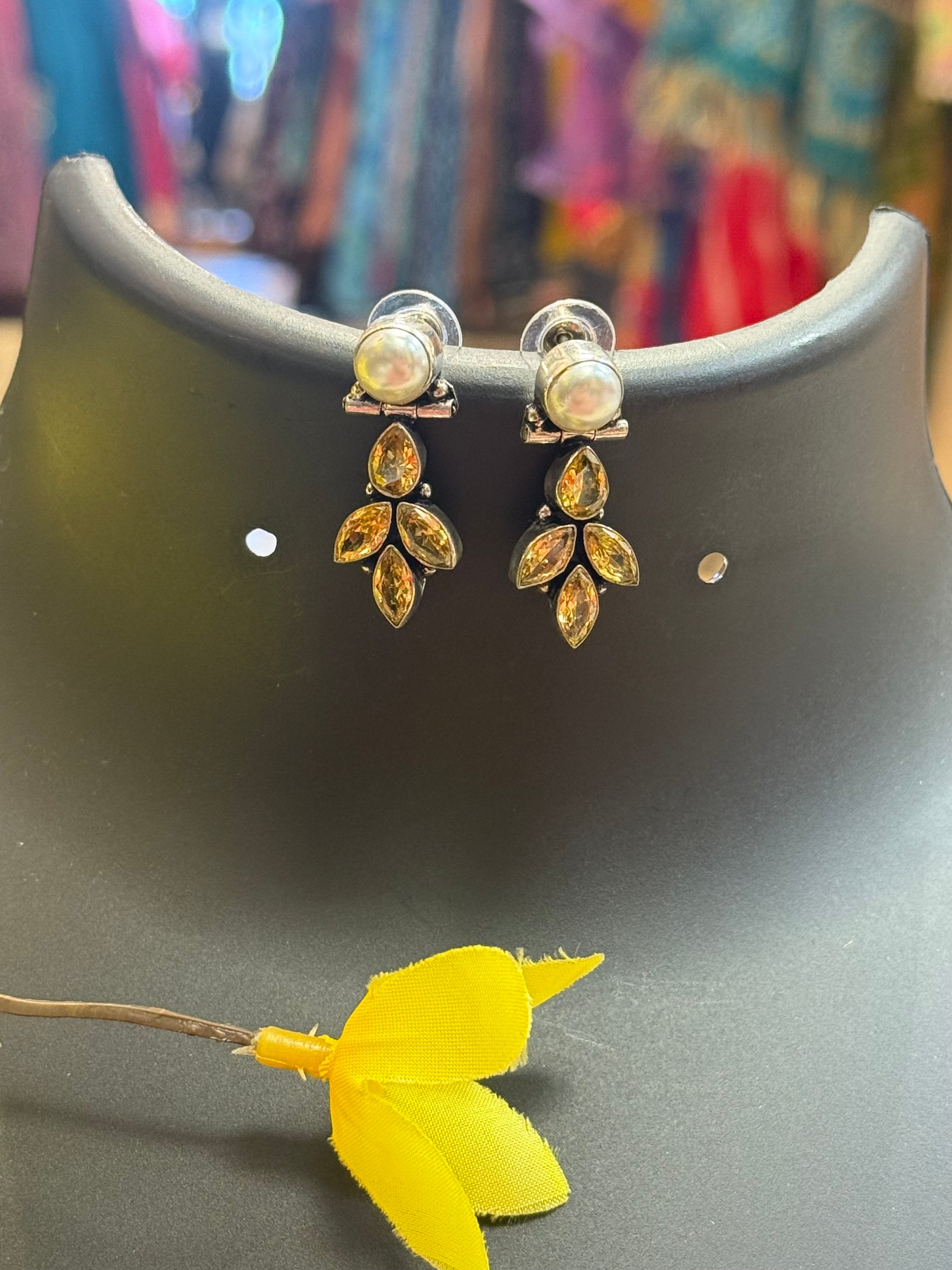 German Silver Earrings