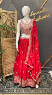 Party wear Pink Lehenga set