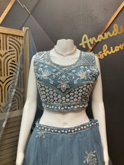 Light blue Party Wear Lehenga set