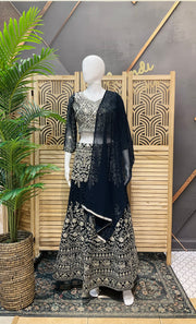 Women’s Georgette Lehenga Set Full Work
