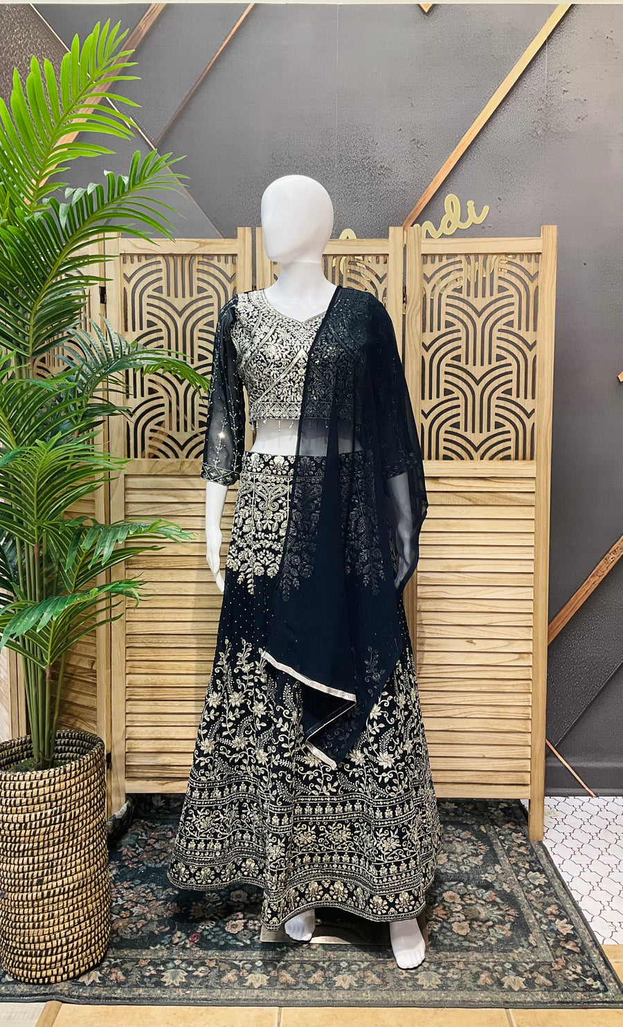 Women’s Georgette Lehenga Set Full Work